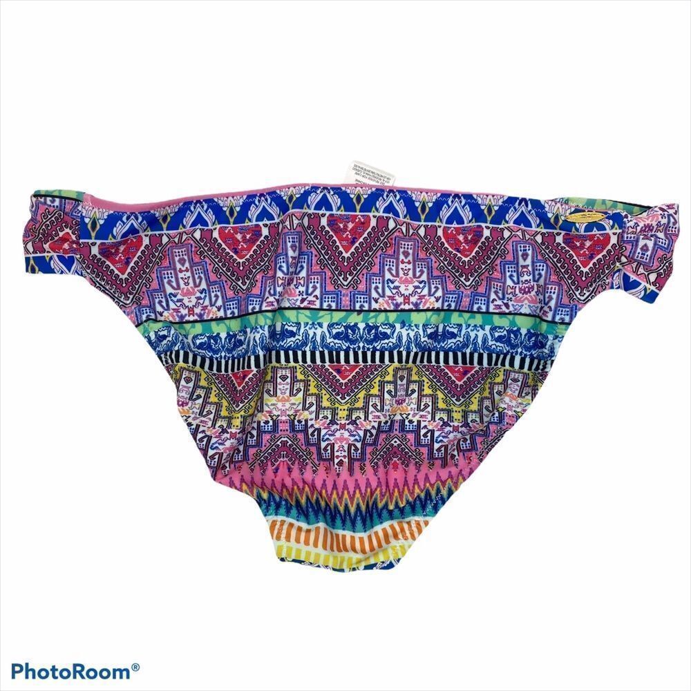 Jessica Simpson Multicolored Bikini Bottom Large - Picture 7 of 8